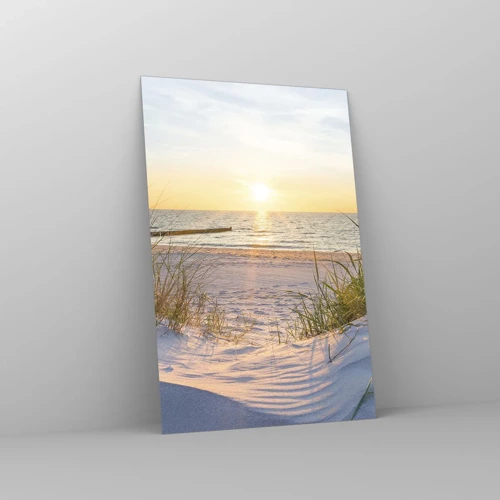 Obraz na szkle - Morza szum, ptaków śpiew, dzika plaża pośród traw… - 80x120 cm