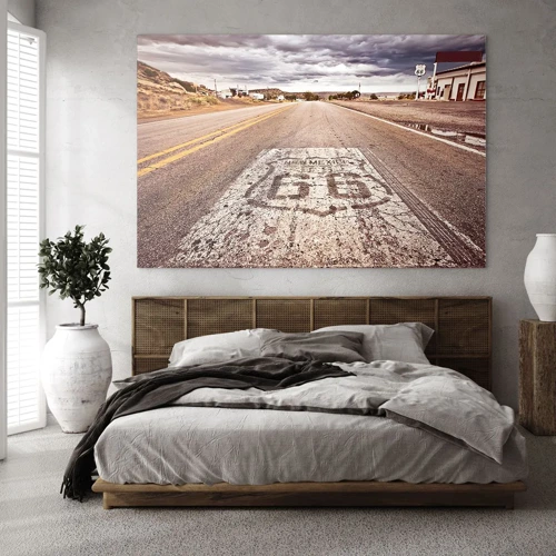 Obraz na szkle - Mother Road - amerykańska legenda - 70x50 cm