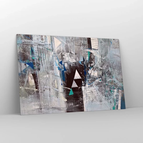 Obraz na szkle - Nadrzędny porządek trójkątów - 120x80 cm