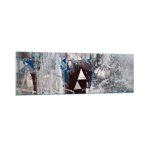 Obraz na szkle - Nadrzędny porządek trójkątów - 160x50 cm