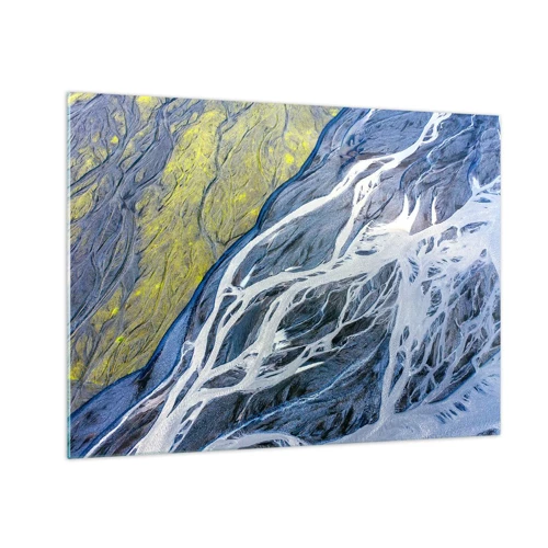 Obraz na szkle - Naskalne malowidła natury - 70x50 cm