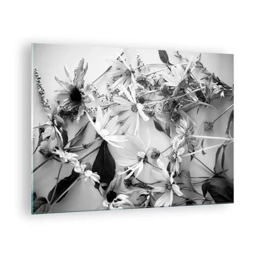 Obraz na szkle - Nie-bukiet kwiatów - 70x50 cm