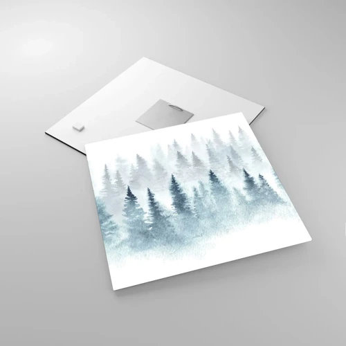 Obraz na szkle - Otulone mgłą - 30x30 cm