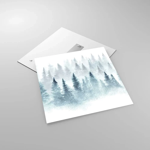 Obraz na szkle - Otulone mgłą - 60x60 cm