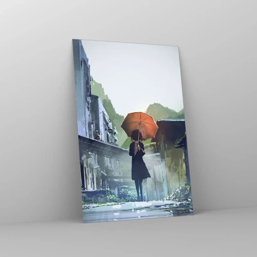 Obraz na szkle - Ożywczy deszcz - 80x120 cm