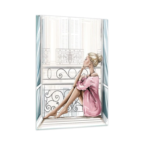 Obraz na szkle - Paryski poranek - 50x70 cm