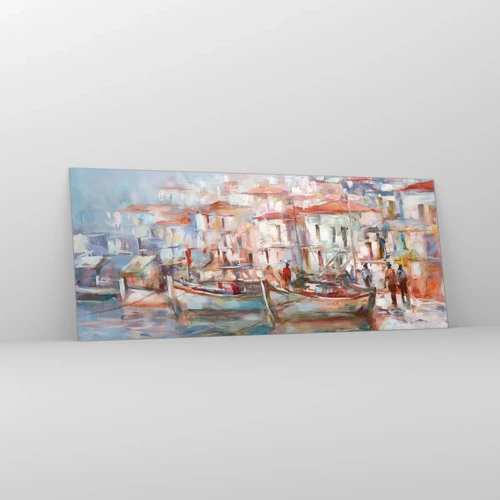 Obraz na szkle - Pastelowe wakacje - 100x40 cm