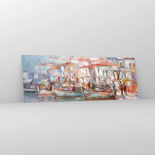 Obraz na szkle - Pastelowe wakacje - 140x50 cm