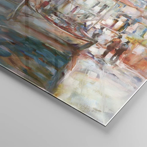 Obraz na szkle - Pastelowe wakacje - 140x50 cm