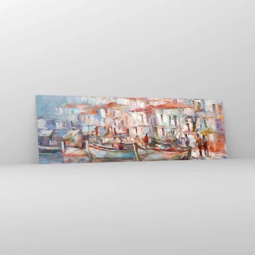 Obraz na szkle - Pastelowe wakacje - 160x50 cm