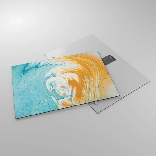 Obraz na szkle - Pastelowy wir - 70x50 cm
