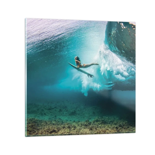 Obraz na szkle - Podwodny świat - 30x30 cm