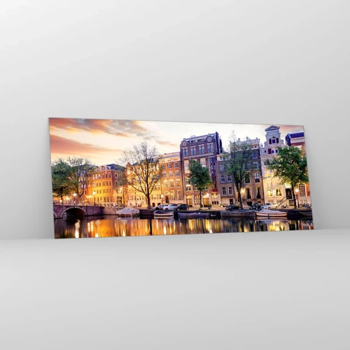 Obraz na szkle - Powściągliwe i spokojne holenderskie piękno - 100x40 cm