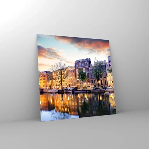 Obraz na szkle - Powściągliwe i spokojne holenderskie piękno - 30x30 cm