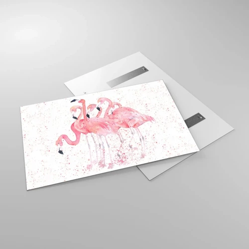 Obraz na szkle - Różowy ansambl - 120x80 cm
