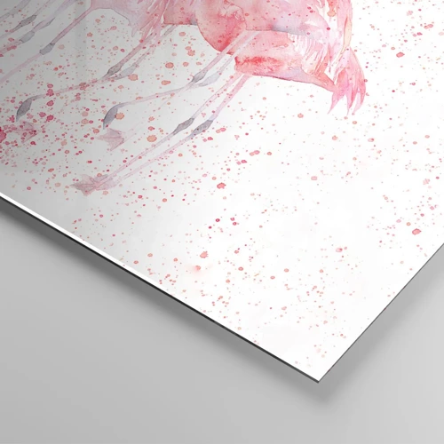 Obraz na szkle - Różowy ansambl - 30x30 cm