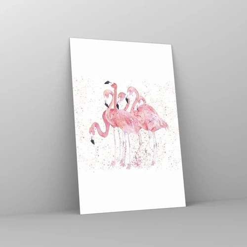 Obraz na szkle - Różowy ansambl - 80x120 cm
