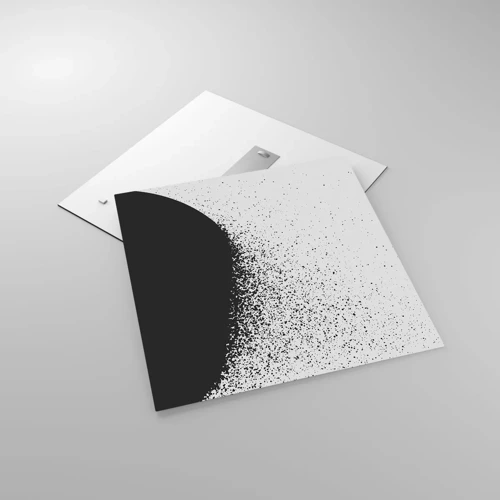 Obraz na szkle - Ruch cząsteczek - 60x60 cm