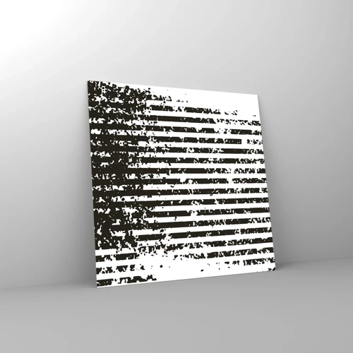 Obraz na szkle - Rytm i szum - 30x30 cm