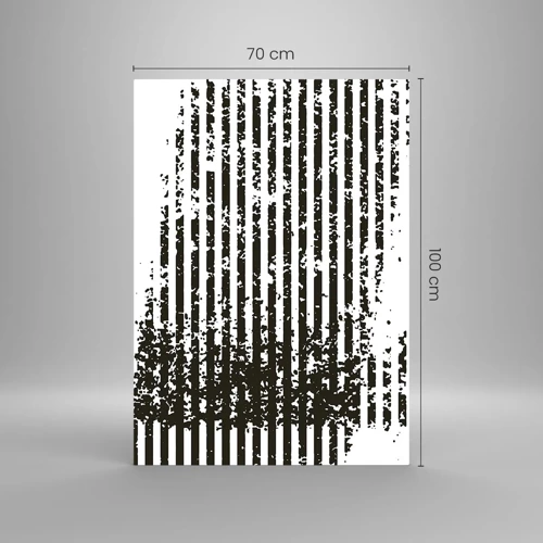 Obraz na szkle - Rytm i szum - 70x100 cm