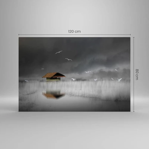 Obraz na szkle - Schronienie przed deszczem - 120x80 cm