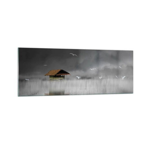 Obraz na szkle - Schronienie przed deszczem - 140x50 cm