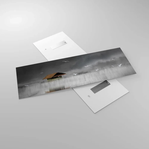 Obraz na szkle - Schronienie przed deszczem - 140x50 cm
