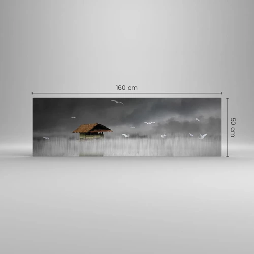 Obraz na szkle - Schronienie przed deszczem - 160x50 cm