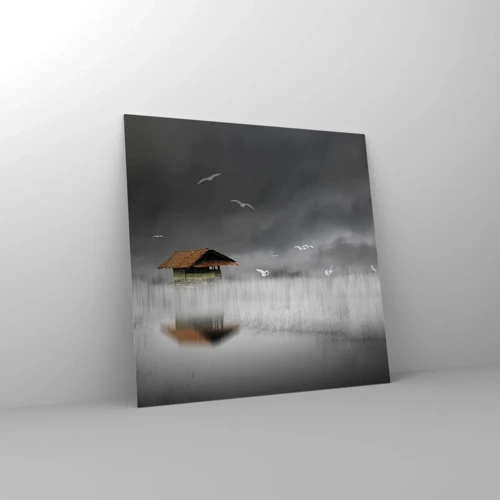 Obraz na szkle - Schronienie przed deszczem - 40x40 cm