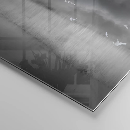 Obraz na szkle - Schronienie przed deszczem - 60x60 cm