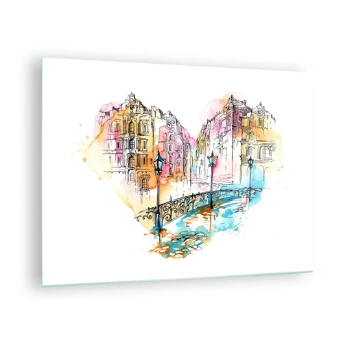 Obraz na szkle - Serce miasta - 70x50 cm