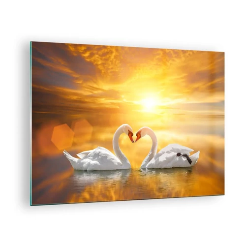 Obraz na szkle - Serce to najpiękniejsze słowo świata… - 70x50 cm