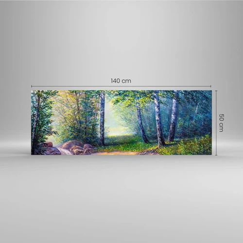 Obraz na szkle - Sielankowa sceneria - 140x50 cm