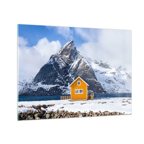 Obraz na szkle - Skandynawskie wakacje - 70x50 cm