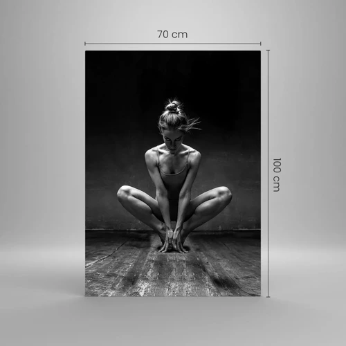 Obraz na szkle - Skupienie tanecznej energii - 70x100 cm