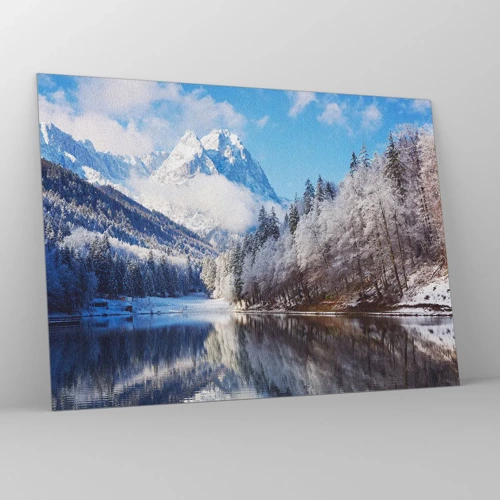 Obraz na szkle - Śnieżna straż - 70x50 cm