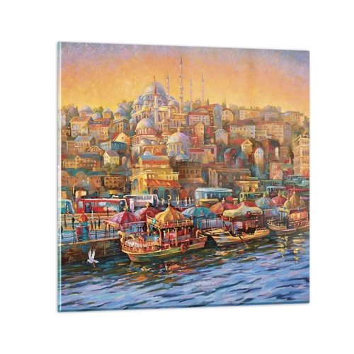 Obraz na szkle - Stambulska opowieść - 30x30 cm