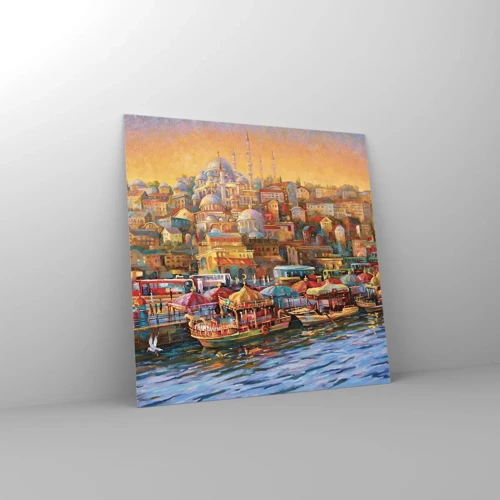 Obraz na szkle - Stambulska opowieść - 60x60 cm