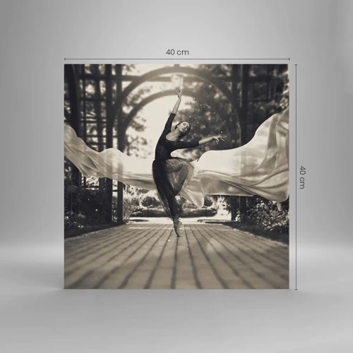 Obraz na szkle - Taniec ducha ogrodu - 40x40 cm
