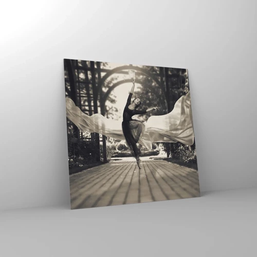 Obraz na szkle - Taniec ducha ogrodu - 40x40 cm