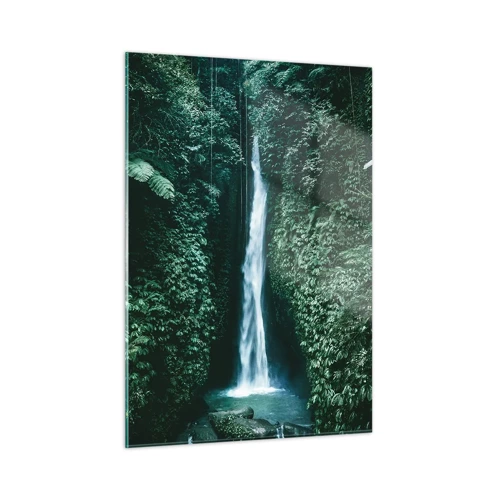 Obraz na szkle - Tropikalny zdrój - 50x70 cm