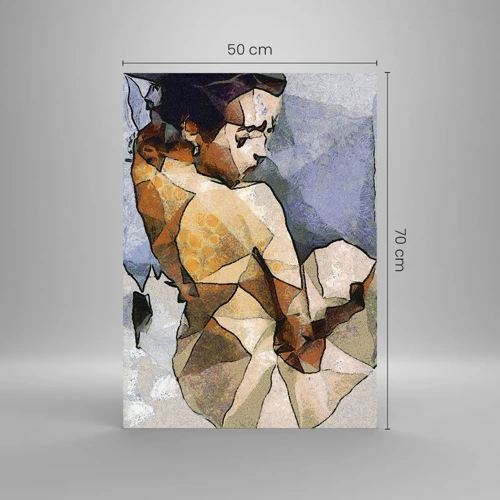 Obraz na szkle - W duchu kubizmu - 50x70 cm