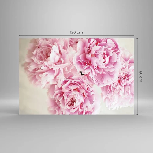Obraz na szkle - W różowym przepychu - 120x80 cm