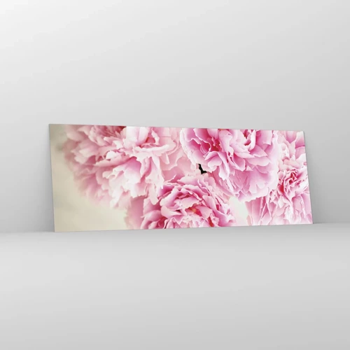 Obraz na szkle - W różowym przepychu - 140x50 cm