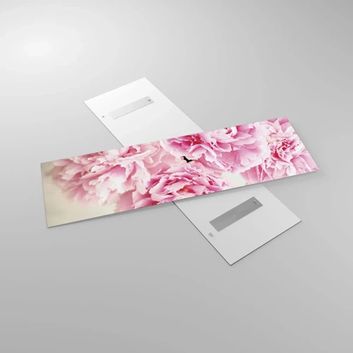 Obraz na szkle - W różowym przepychu - 160x50 cm