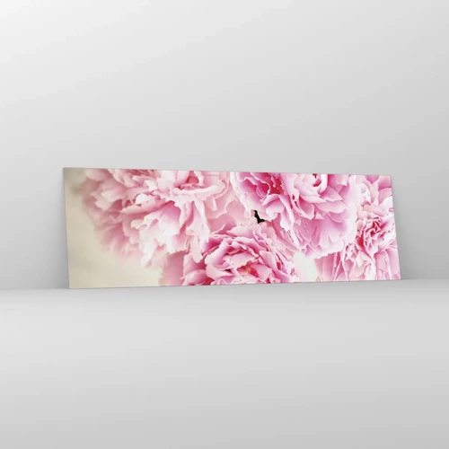 Obraz na szkle - W różowym przepychu - 160x50 cm
