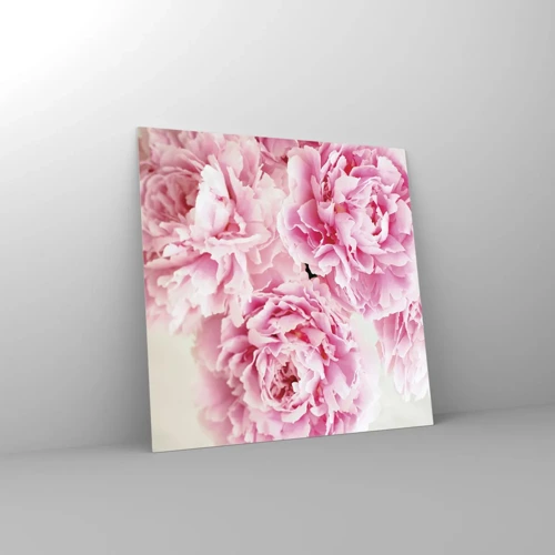 Obraz na szkle - W różowym przepychu - 30x30 cm