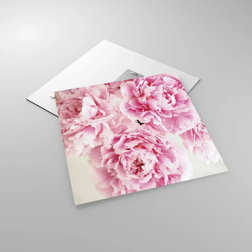 Obraz na szkle - W różowym przepychu - 50x50 cm