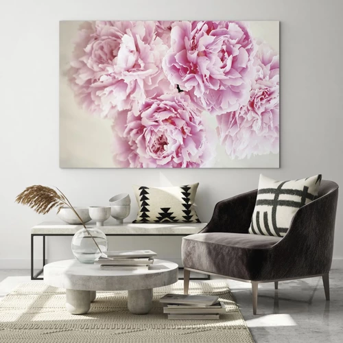 Obraz na szkle - W różowym przepychu - 70x50 cm