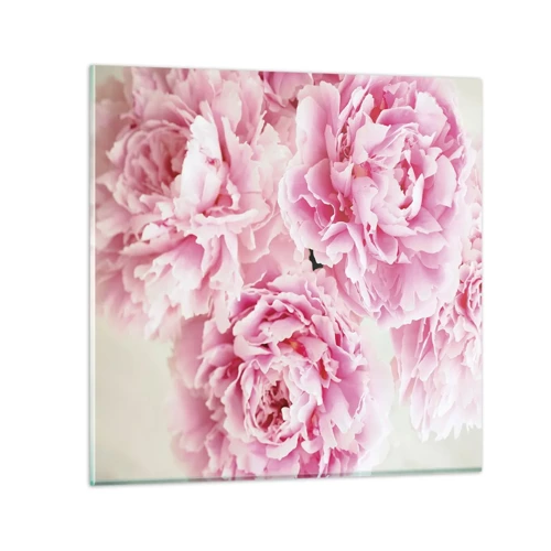 Obraz na szkle - W różowym przepychu - 70x70 cm